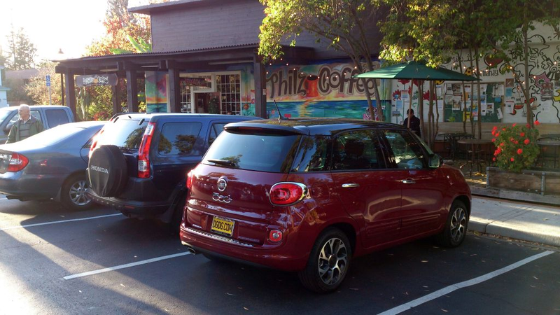 With the optional contrasting black roof, the overall vibe is misleadingly upscale on the outside.